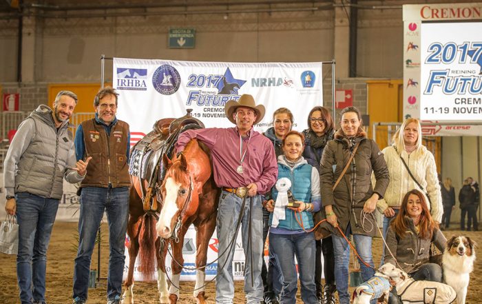 Massimo-Bellani-Reining-showing-itrha-campionati